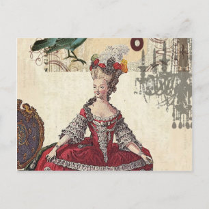 Paris Chandelier french queen  Marie Antoinette Postcard