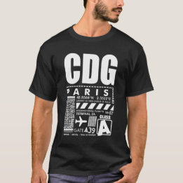 Paris Charles de Gaulle Airport CDG T-Shirt