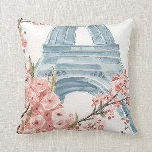 Paris Cherry Blossoms Cushion