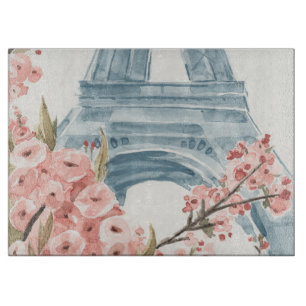 Paris Cherry Blossoms Cutting Board