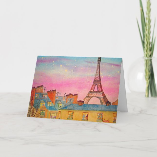 Paris Christmas Holiday Card (Front)