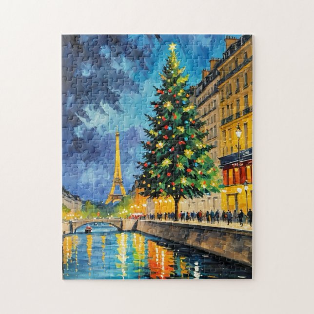 Paris Christmas tree Jigsaw Puzzle (Vertical)