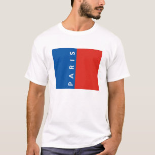 paris city flag france country text name T-Shirt