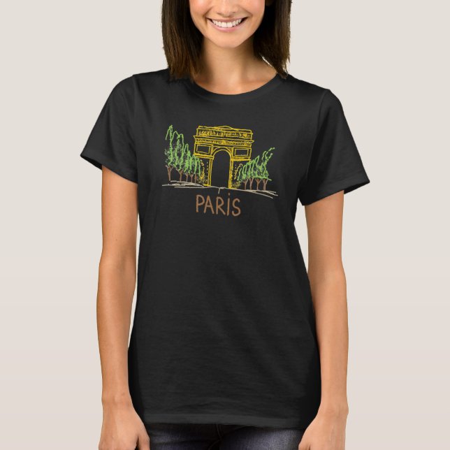 Paris City France souvenir gift for men women_6 T-Shirt (Front)