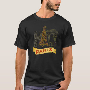 Paris City France souvenir gift for men women Prem T-Shirt