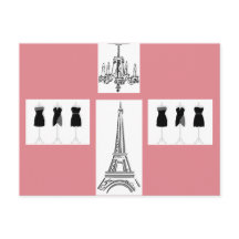 Paris City of Light Eiffel Tower French Postcard