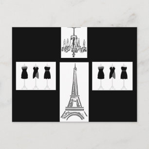 Paris City of Light Eiffel Tower French Postcard