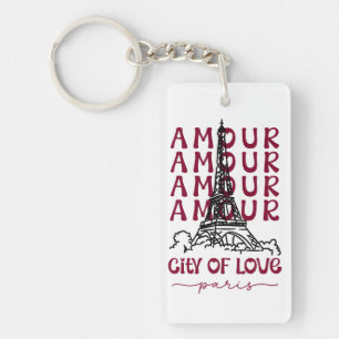 Paris City of Love – Eiffel Tower Travel Souvenir Key Ring