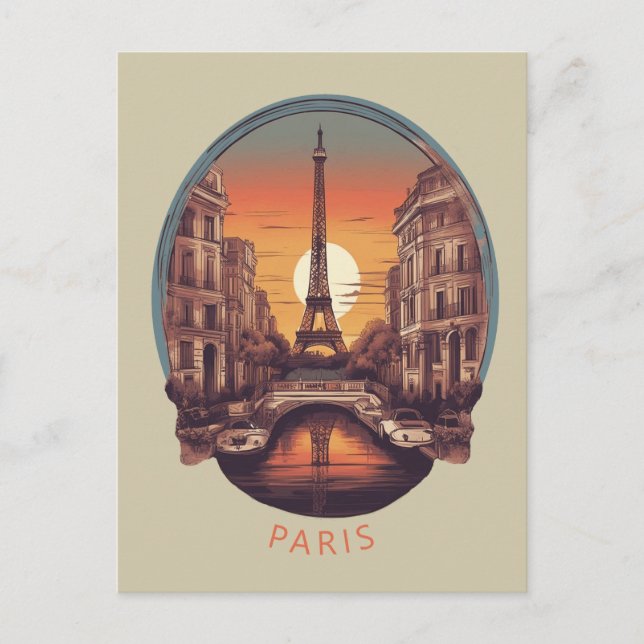 Paris, City of Love & Light Postcard (Front)