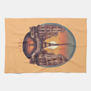 Paris, City of Love & Light Tea Towel