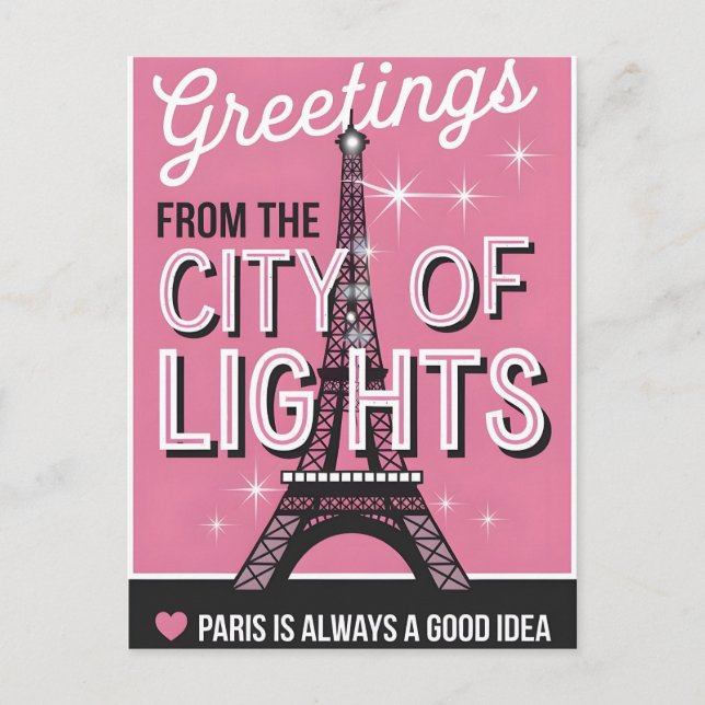 Paris city  postcard (Front)