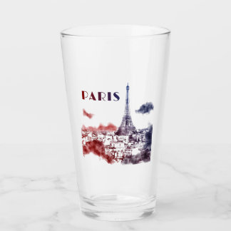 Paris City Skyline Eifel Tower Travel France Glass