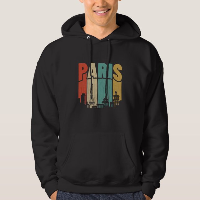 Paris City Skyline Hoodie (Front)
