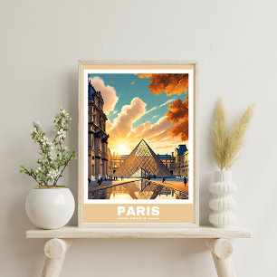 Paris Cityscape - Iconic Landmarks Poster