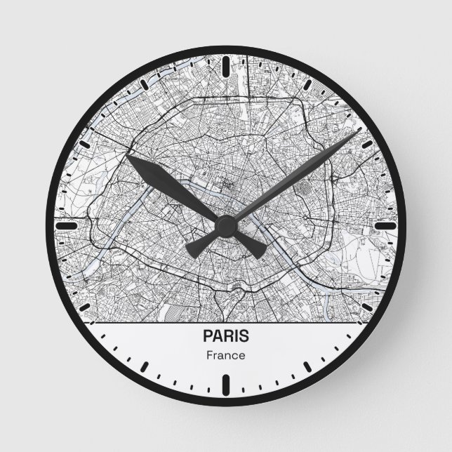 Paris Clock City Line Art (Front)