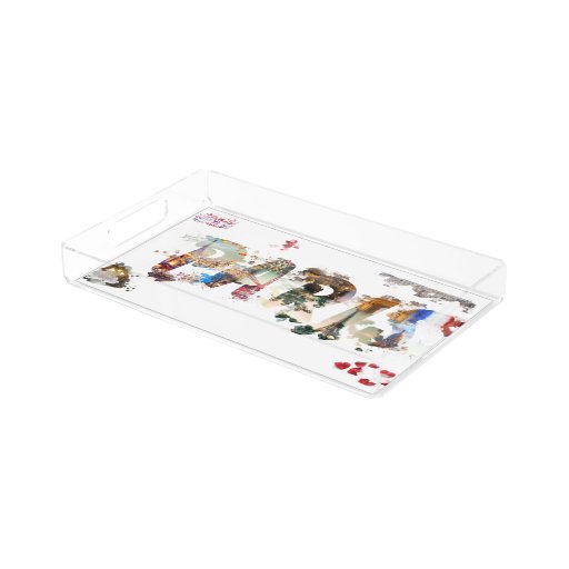 Image of Paris Cloud Acrylic Tray