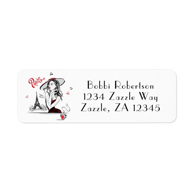 Paris & Coffee, red Label (Front)