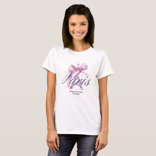 Paris Coquette Bow Eiffel Tower T-Shirt