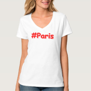 "#Paris" Cute Design. Buy Now T-Shirt