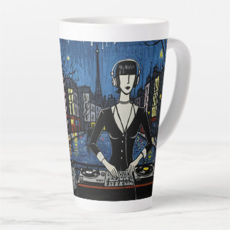 Paris DJ Art Collection(クラブカルチャー × パリ アートシリーズ) Latte Mug