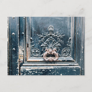 Paris Door Knocker Photo Postcard
