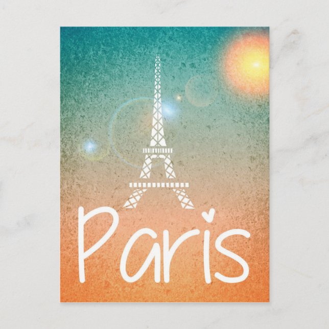 Paris Eifel Tower Postcard (Front)