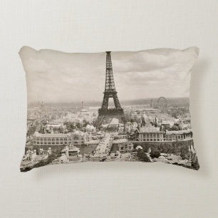 Paris: Eiffel Tower, 1900 Decorative Cushion