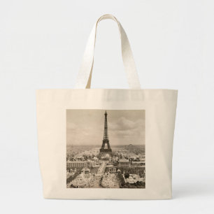 Paris: Eiffel Tower, 1900 Large Tote Bag