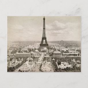 Paris: Eiffel Tower, 1900 Postcard