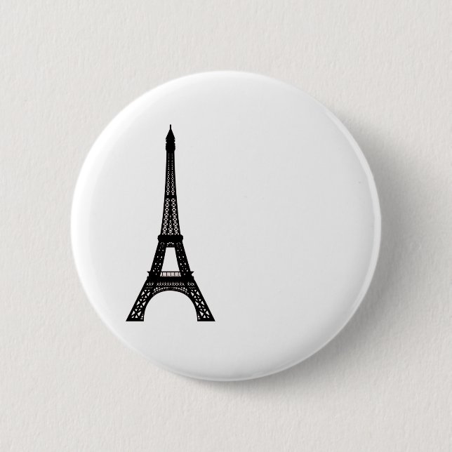 Paris Eiffel Tower 6 Cm Round Badge (Front)