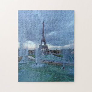 Paris Eiffel Tower and fountains view puzzle