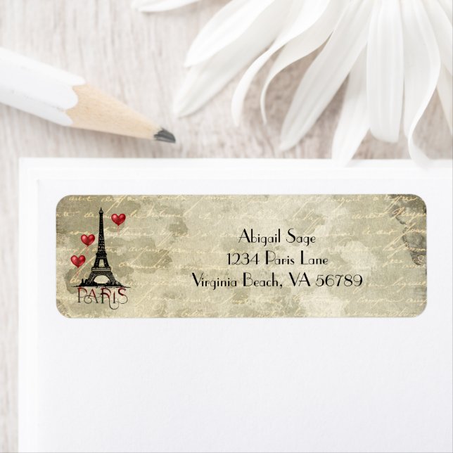 Paris, Eiffel Tower and Red Balloons Address (Insitu)