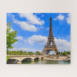 Paris, Eiffel Tower and river Seine, France. Jigsa Jigsaw Puzzle