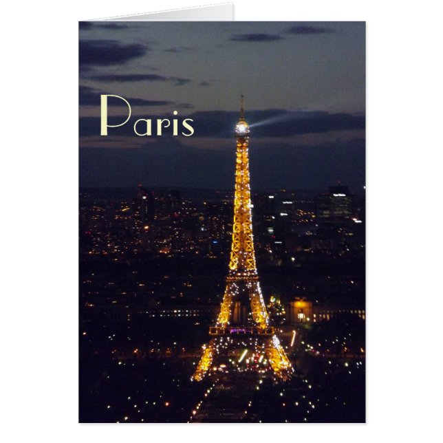 Paris Eiffel Tower at night (Front)