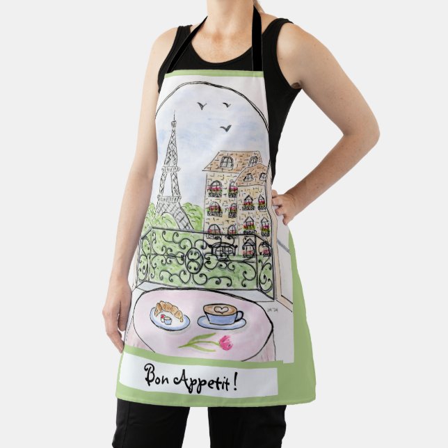 Paris Eiffel Tower Bon Appetit Apron (Insitu)