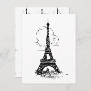 Paris Eiffel Tower Card
