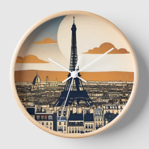 Paris Eiffel Tower Clock