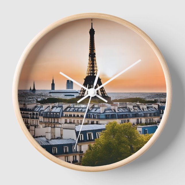 Paris Eiffel Tower Clock (Front)