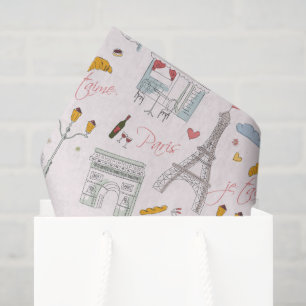 Paris Eiffel Tower Decoupage Tissue Paper