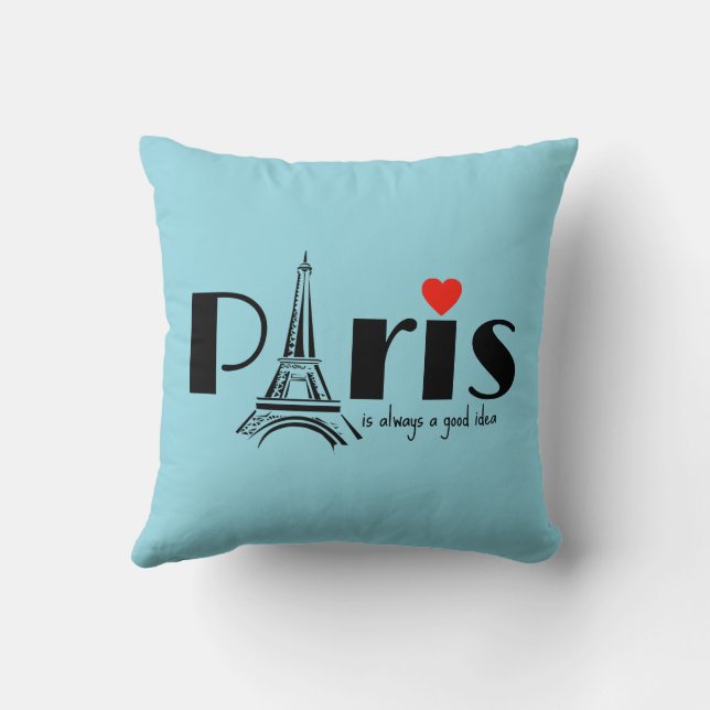 Paris Eiffel Tower Design  Cushion (Back)