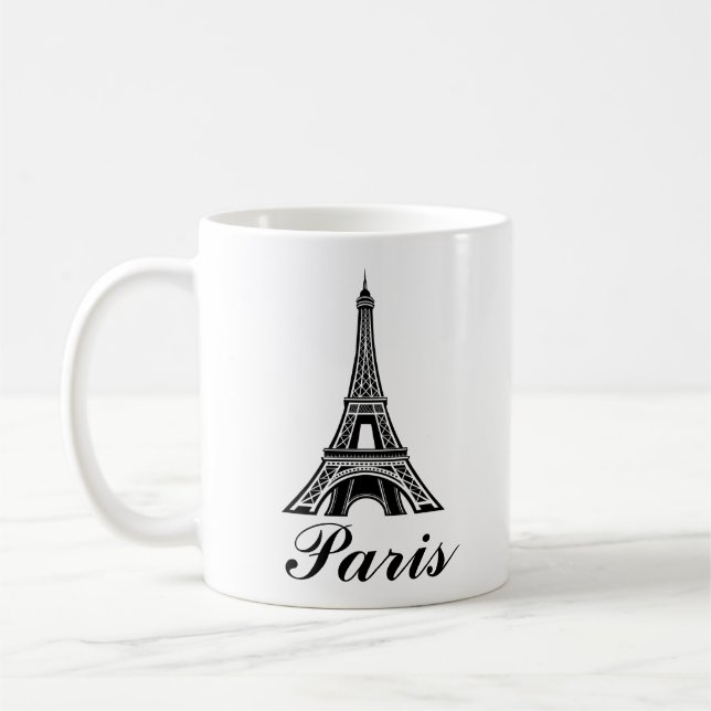 Paris Eiffel Tower Design Mug (Left)