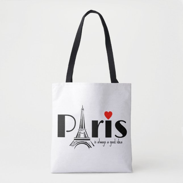 Paris Eiffel Tower Design  Tote Bag (Front)