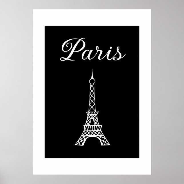 Paris Eiffel Tower Framed Art Print  (Front)