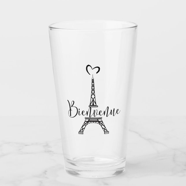 "Paris - Eiffel Tower" Glass (Front)