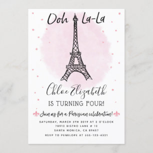 Paris Eiffel Tower Invitation for any event!