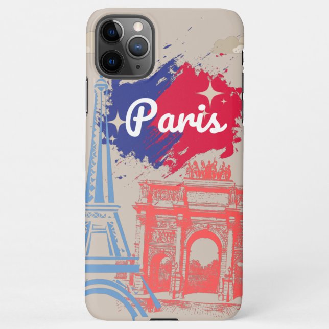 Paris Eiffel Tower iPhone Case (Back)