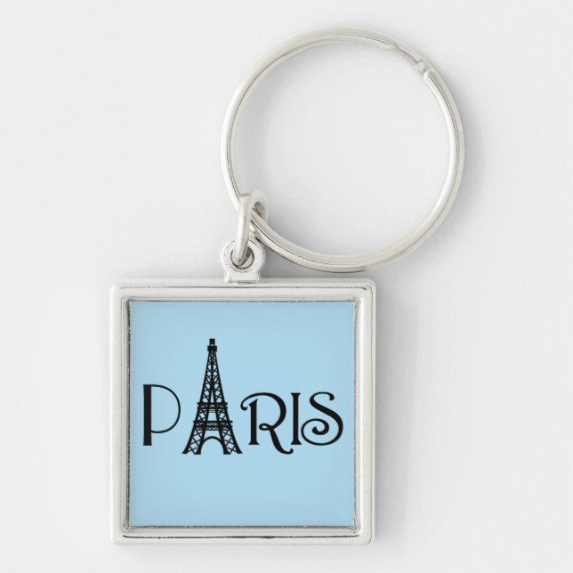 Paris Eiffel Tower Key Ring (Front)