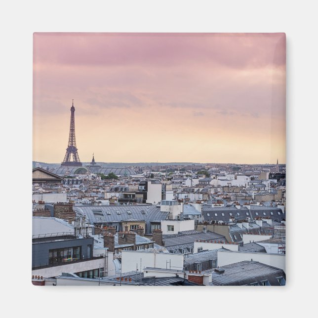 Paris Eiffel Tower La Vie En Rose Magnet (Front)