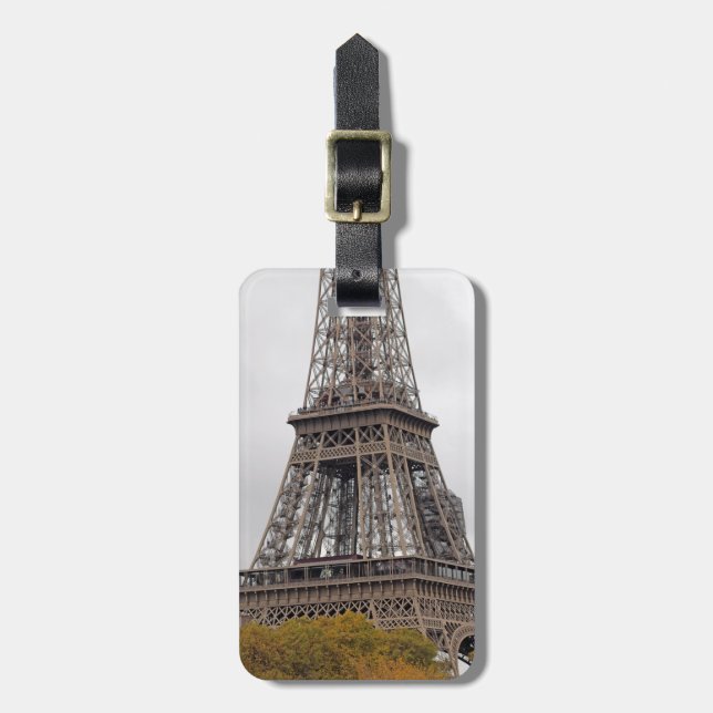 Paris Eiffel tower Luggage Tag (Front Vertical)