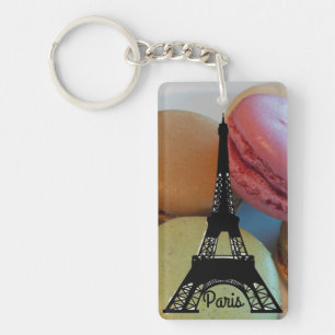 Paris Eiffel Tower Macaron Key Ring